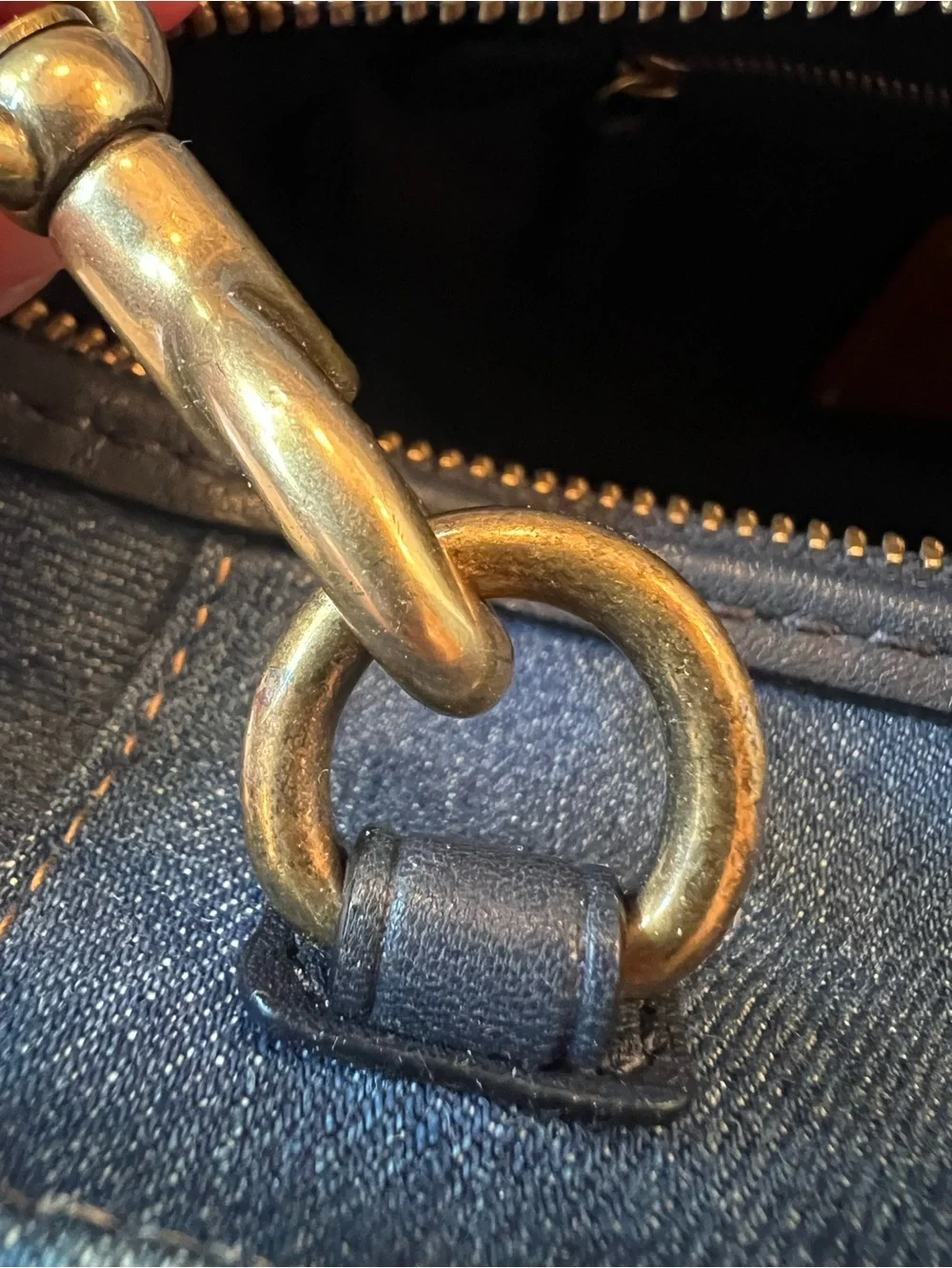 Coach Medium Blue Denim Quilted Dreamer Satchel Bag - Picture 12 of 16